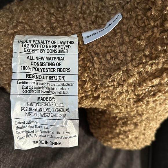 NWT Gingerbread Man accent pillow | Cupcakes and Cashmere - Picture 5 of 5